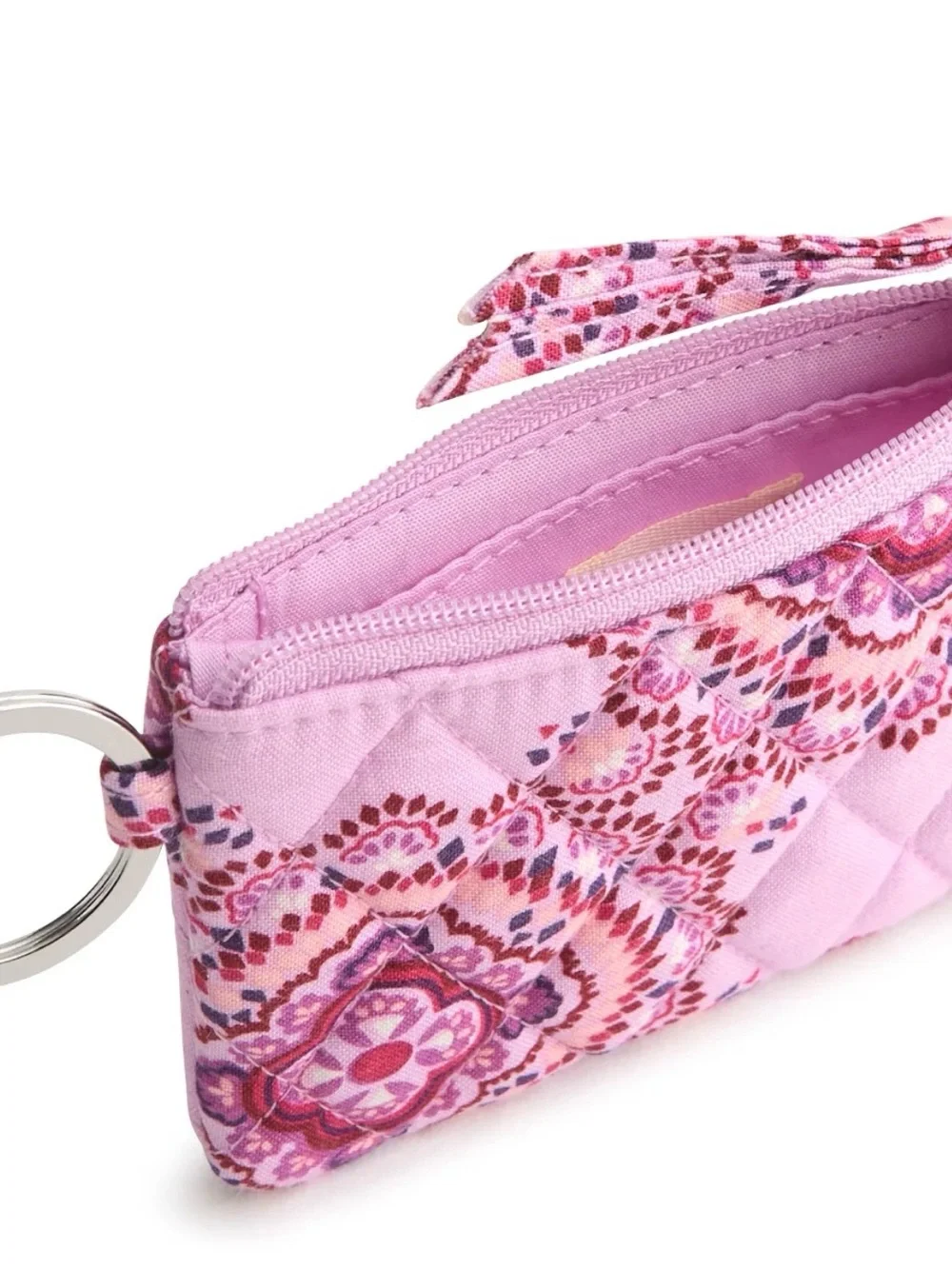 NWT Vera Bradley Outlet Zip ID Case in the Lavender Medallion pattern - cotton - Picture 2 of 7